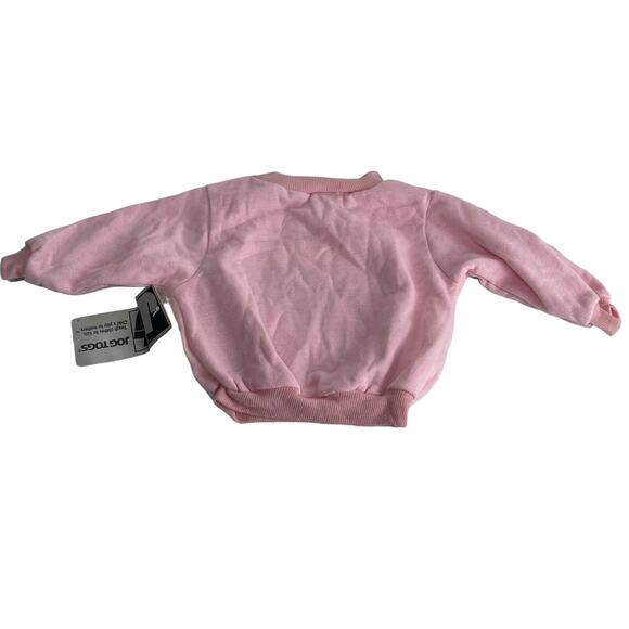 Vintage Jog Togs Pink Teddy Bear Sweatshirt Size 12 Months - Picture 2 of 6